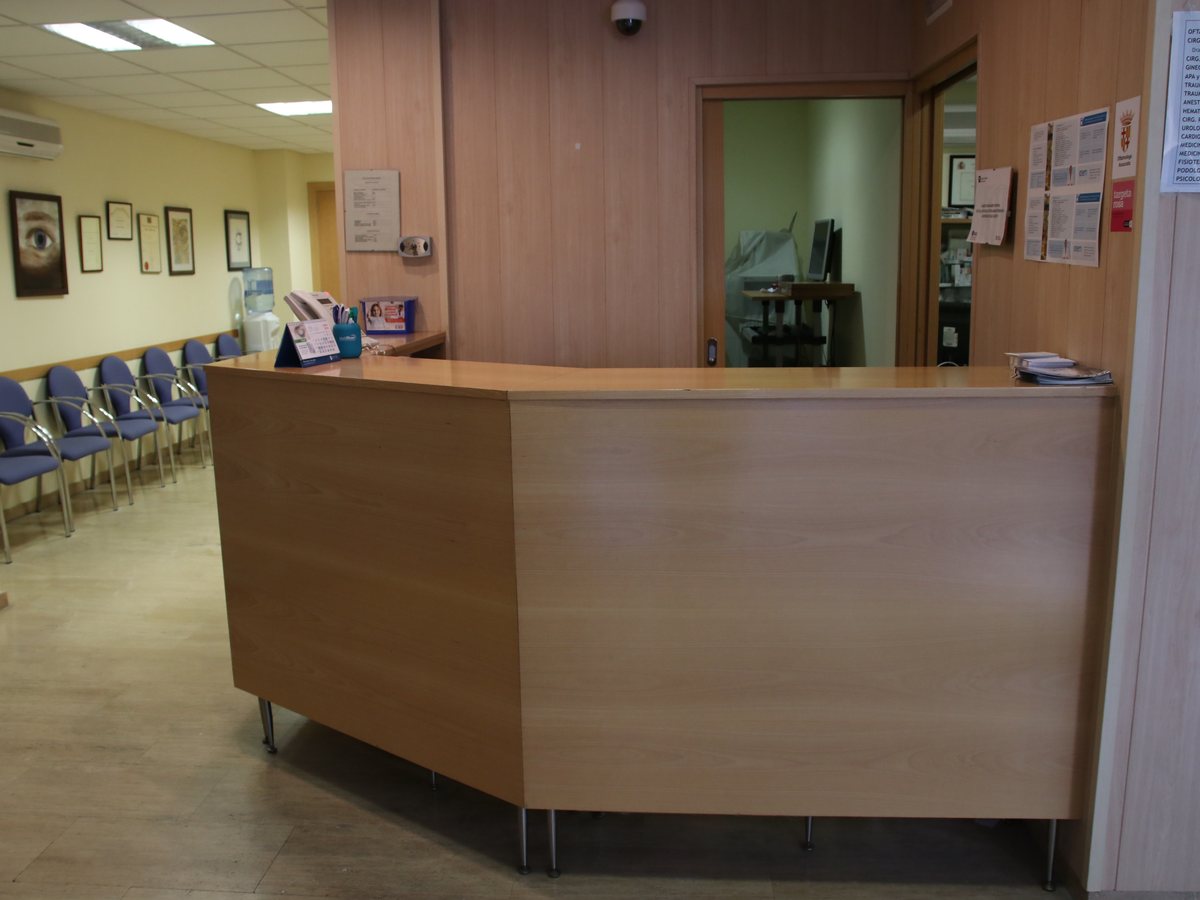 Mostrador de recepción